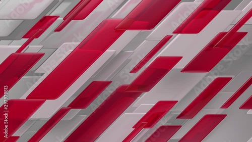 Abstract Lines and Red Glass Broadcast News Background Loop (ID: 297979813)