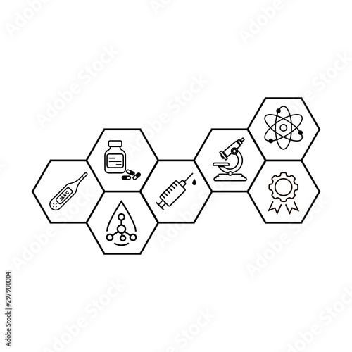 Medical icons set. Vector illustration.