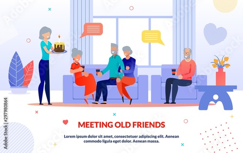 Meeting Old Friends and Party Time Flap Poster