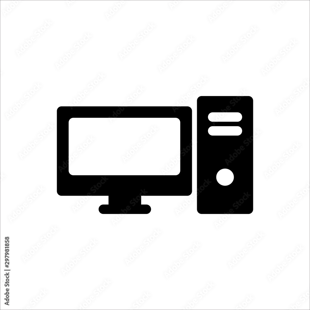 Computer icon. Symbol of Gadget or Device with trendy flat line style icon for web site design, logo, app, UI isolated on white background. vector illustration eps 10 Computer icon. Symbol of Gadget or Device with trendy flat line style icon for web site design, logo, app, UI isolated on white background. vector illustration eps 10