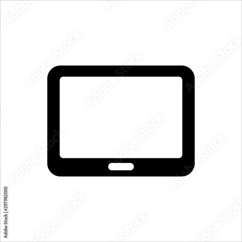 tablet icon. Symbol of Gadget or Device with trendy flat line style icon for web site design  logo  app  UI isolated on white background. vector illustration eps 10