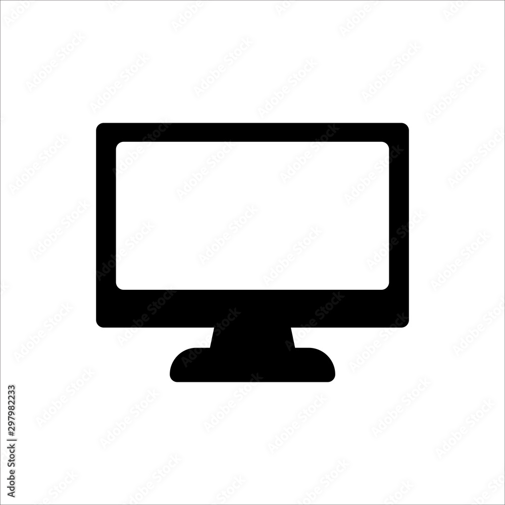 Monitor TV icon. Symbol of Gadget or Device with trendy flat line style icon for web site design, logo, app, UI isolated on white background. vector illustration eps 10 Monitor TV icon. Symbol of Gadget or Device with trendy flat line style icon for web site design, logo, app, UI isolated on white background. vector illustration eps 10