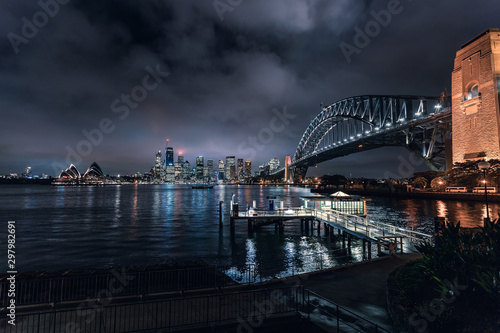 Sydney harbour at night © James