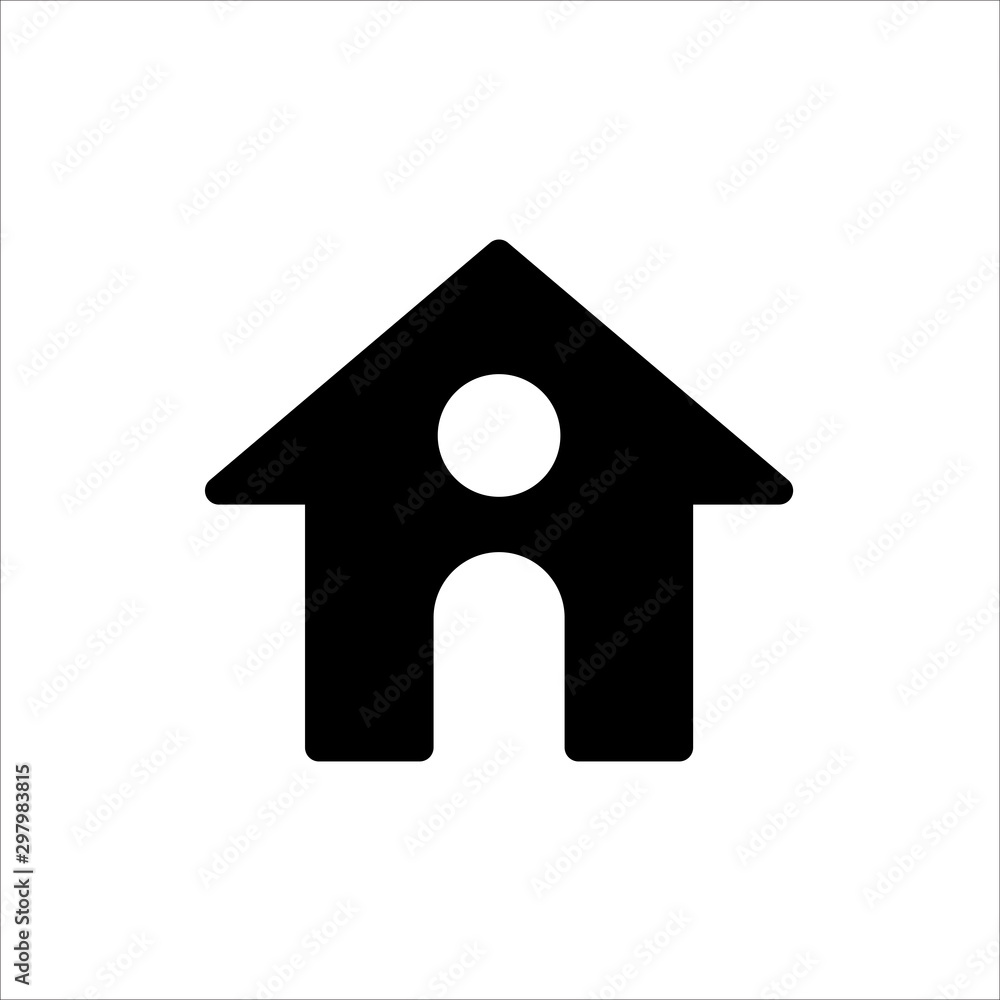 Vector home icon. symbol of house or building with trendy flat style icon for web site design, logo, app, UI isolated on white background Vector home icon. symbol of house or building with trendy flat style icon for web site design, logo, app, UI isolated on white background