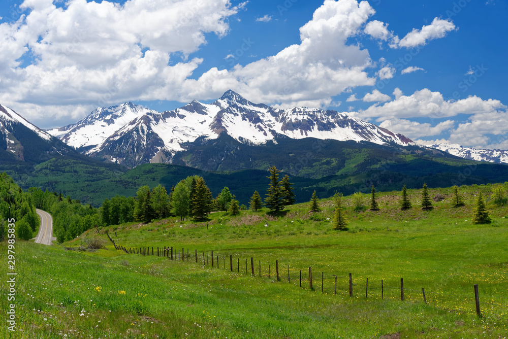 Tranquil valley outside Telluride, Colorado
