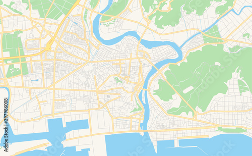 Printable street map of Ishinomaki  Japan