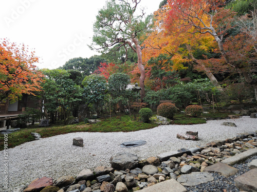 Japan Kyoto old town Nisonin temple photo