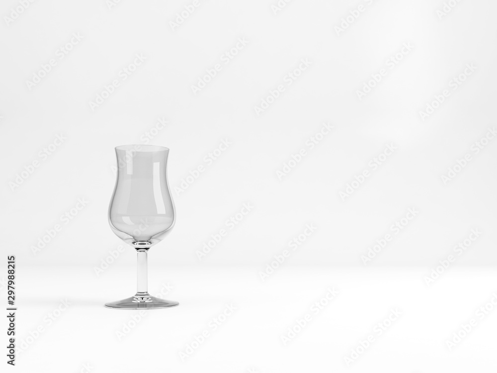 Empty standard Madeira dessert wine glass Empty standard Madeira dessert wine glass