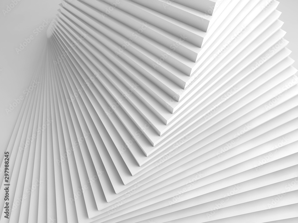 Abstract white digital background, spiral stairs Abstract white digital background, spiral stairs