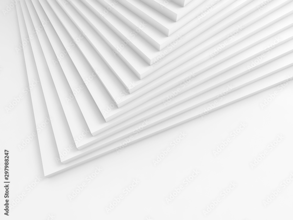 Abstract digital background, parametric stairs