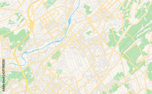 Printable street map of Sayama  Japan