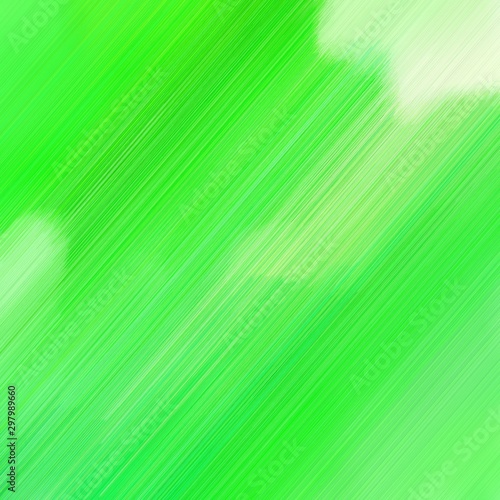 abstract concept of diagonal motion speed lines with vivid lime green, tea green and light green colors. good as background or backdrop wallpaper. square graphic with strong color