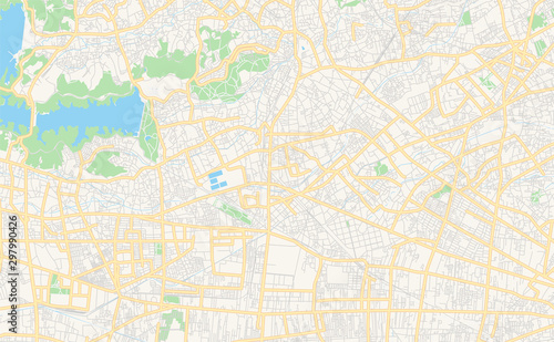Printable street map of Higashimurayama  Japan