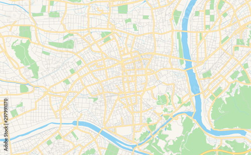 Printable street map of Izumo  Japan