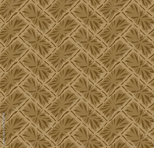 Japanese Yellow Diagonal Brick Seamless Pattern