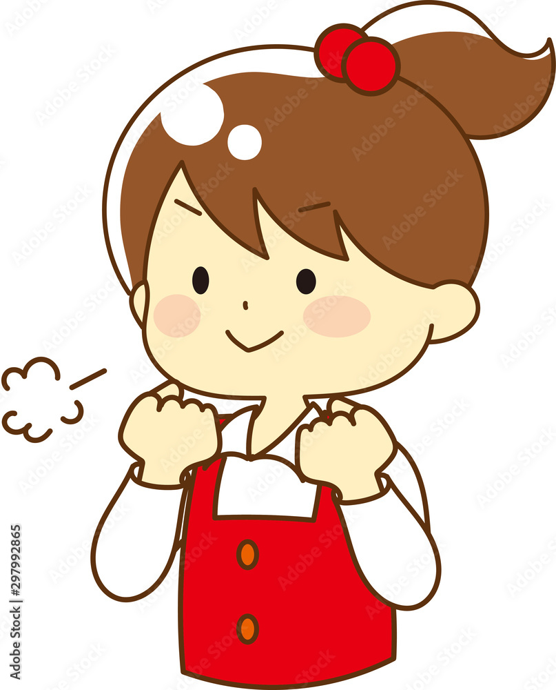 Illustration of person who decided to do their best Illustration of person who decided to do their best