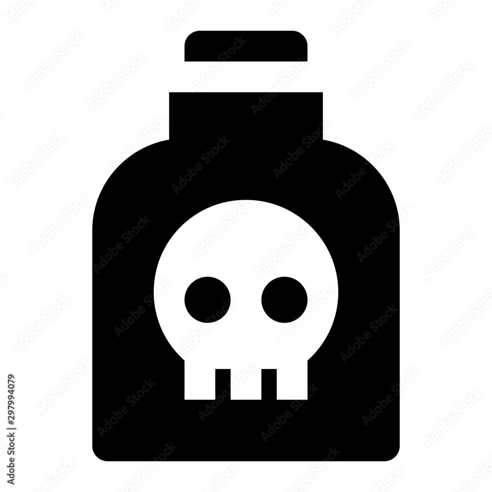 Poison Glyph Icon Vector Poison Glyph Icon Vector