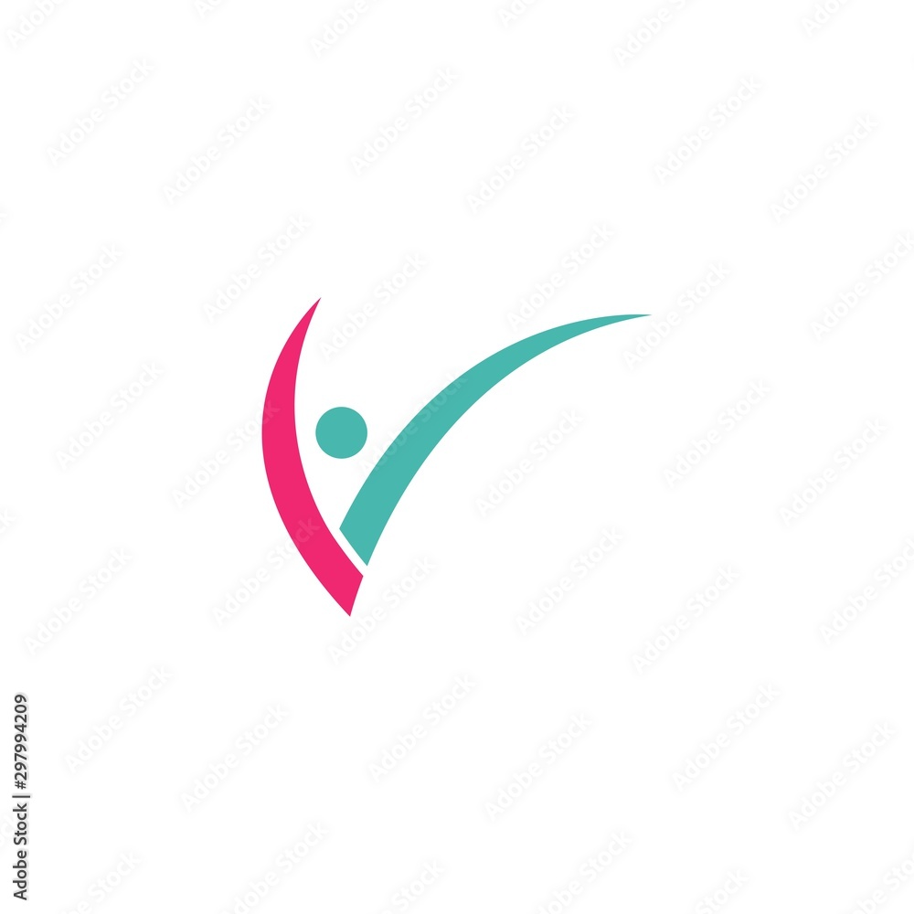 Healthy Life people Logo Healthy Life people Logo