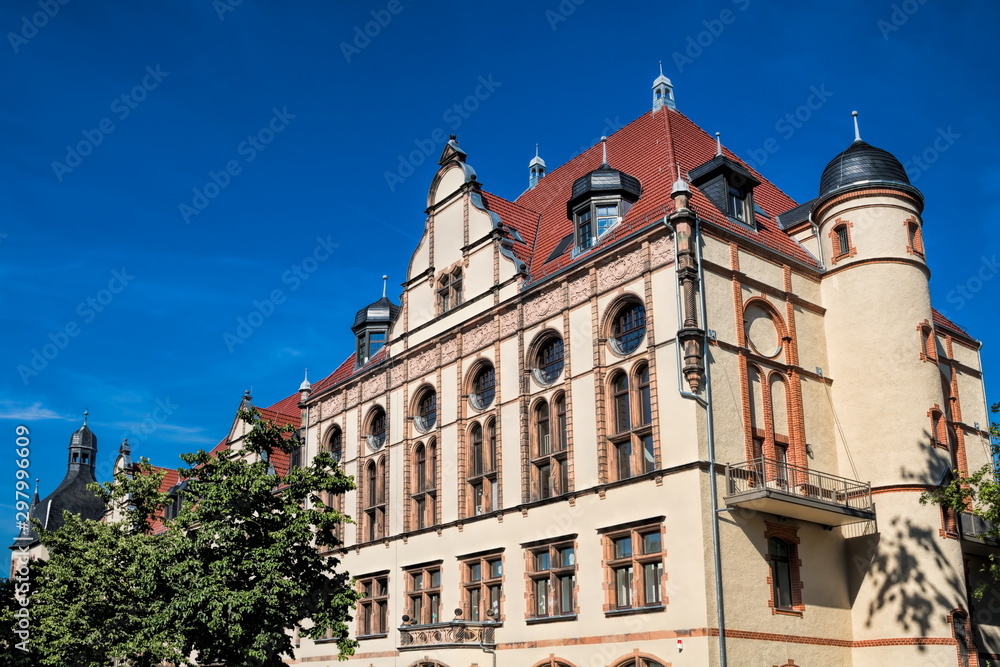 historisches bürgerhaus in halle saale, deutschland