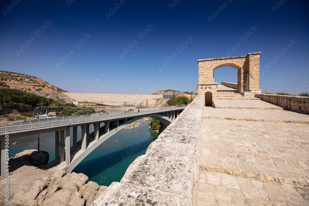 Turkey. The Malabadi Bridge on the Batman River (built 1146-1147 by Timurtas of Mardin)