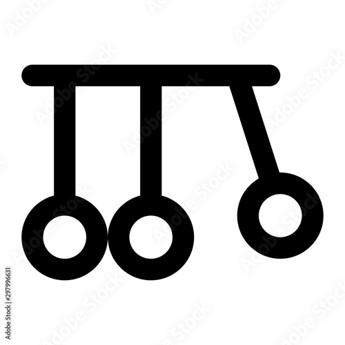 Pendulum Line Icon Vector