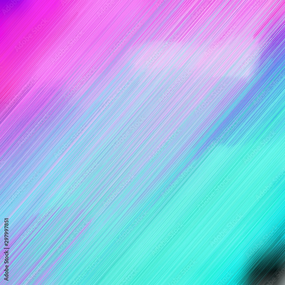 futuristic motion speed lines background or backdrop with sky blue, medium turquoise and medium orchid colors. dreamy digital abstract art. square graphic with strong color
