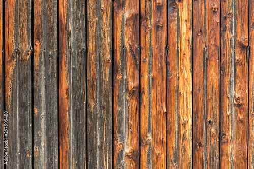 Background, rustic weathered wooden wall (horizontal)