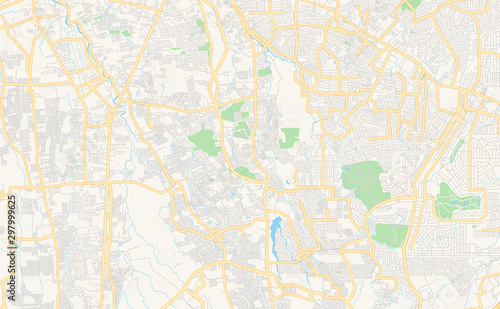 Printable street map of Bacoor  Philippines
