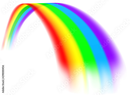A colorful rainbow design element concept