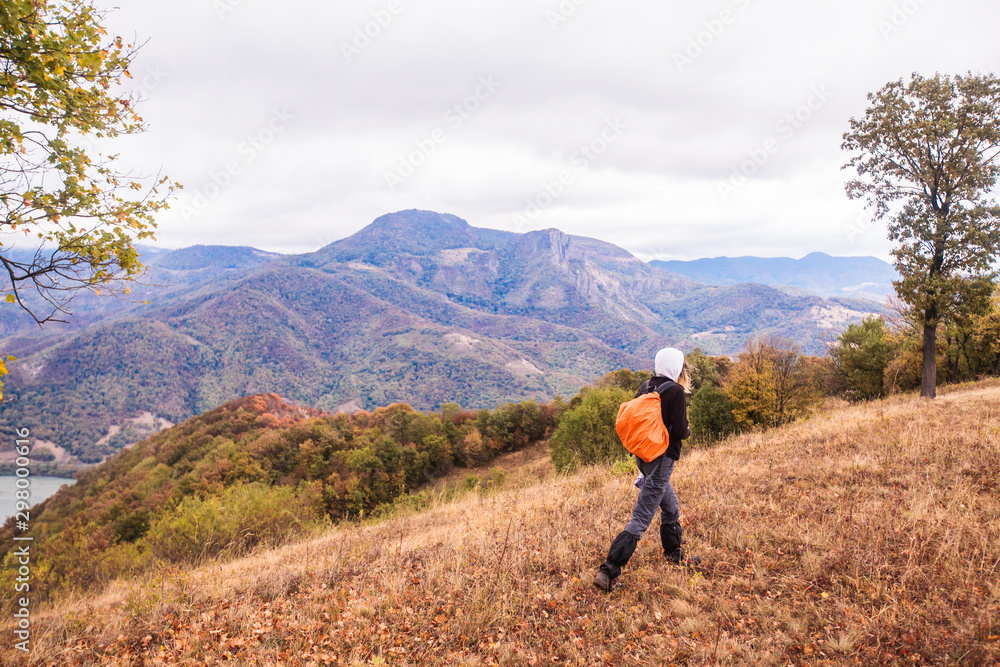 Healthy Lifestyle Hiking In Nature