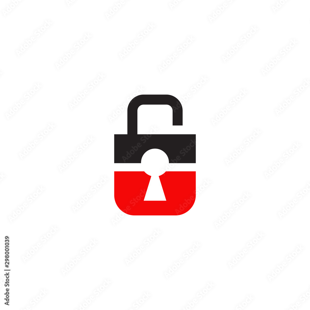 Padlock icon logo design vector illustration template Padlock icon logo design vector illustration template