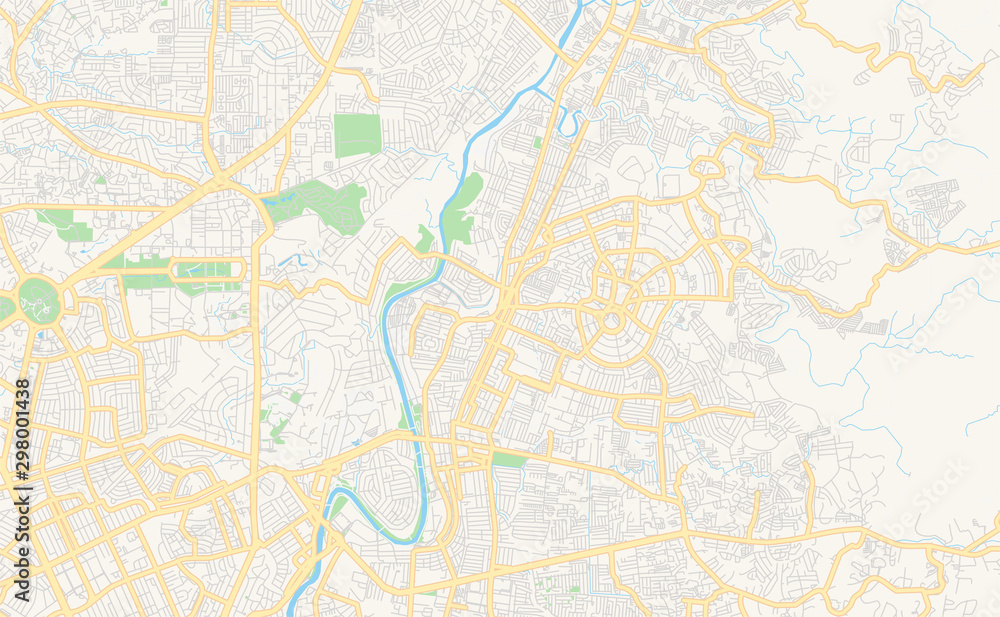 Printable street map of Marikina, Philippines