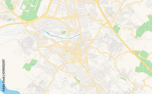 Printable street map of Angeles  Philippines