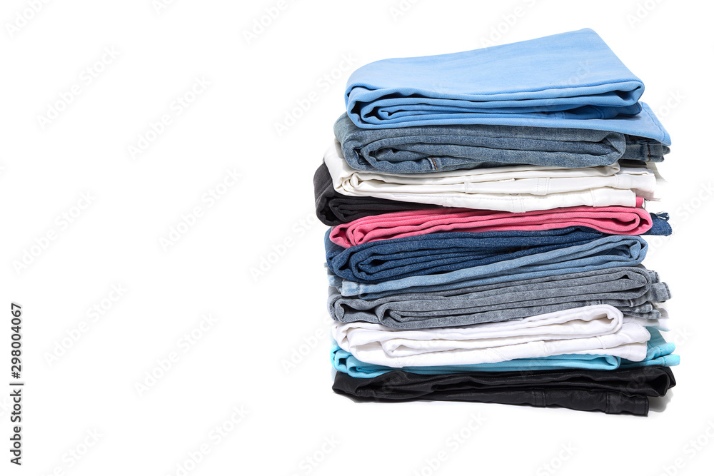 Denim jeans texture. Multicolor jeans background. Pink, grey, black and blue colors. Denim jeans texture. Multicolor jeans background. Pink, grey, black and blue colors.