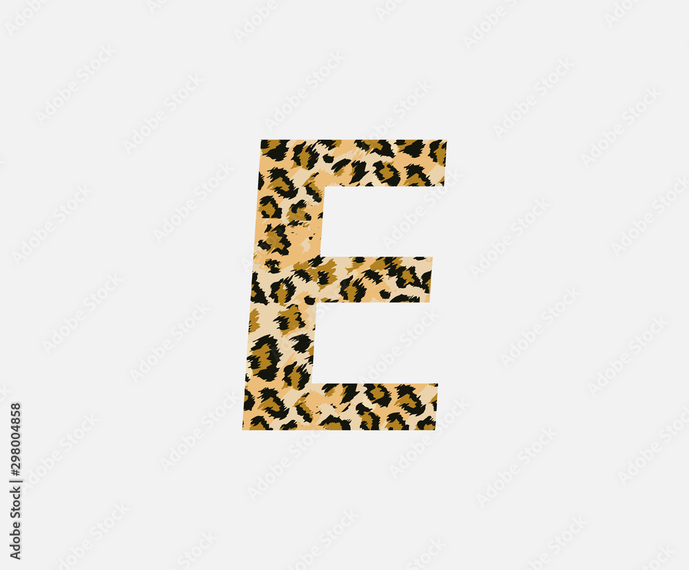 Letter E Leopard Letter Icon , Wild life animal letter E Cheetah Letter Icon. Animal Design Concept. Letter E Leopard Letter Icon , Wild life animal letter E Cheetah Letter Icon. Animal Design Concept.