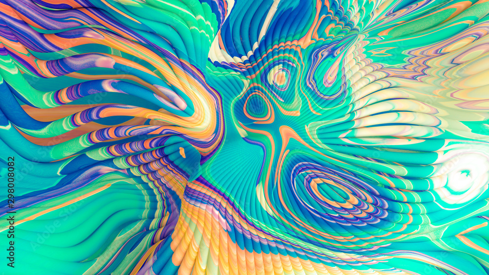 Bright background with a volumetric pattern and print. 3d illustration, 3d rendering. Bright background with a volumetric pattern and print. 3d illustration, 3d rendering.