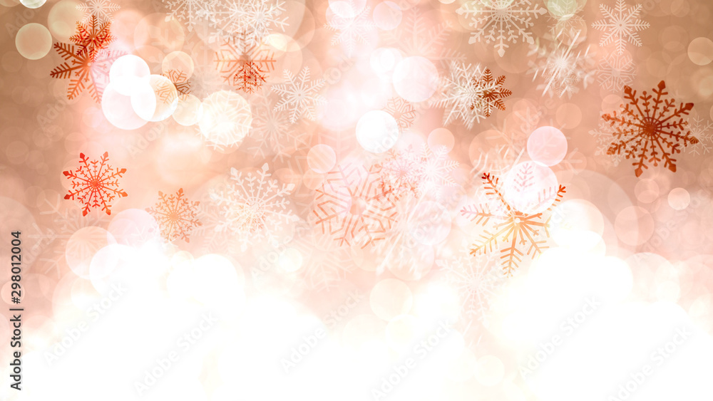 Christmas illumination and snowflake background Christmas illumination and snowflake background
