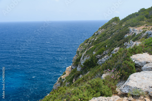 Beautiful coast of Es Monestir, Formentera