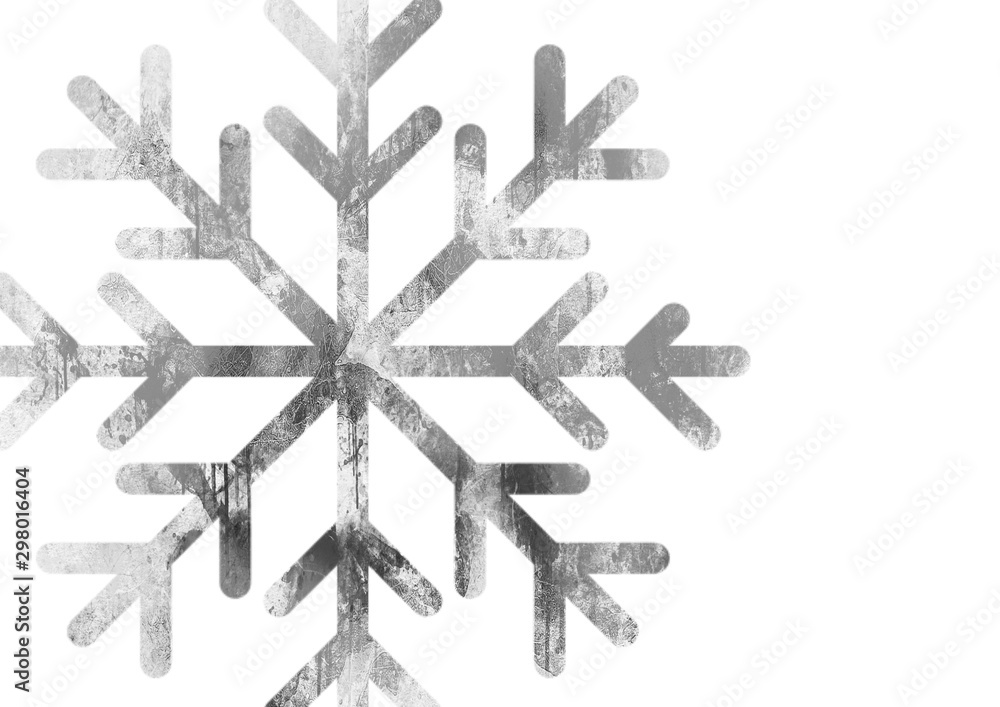Christmas Background with Cute Colorful Snowflakes on White background Christmas Background with Cute Colorful Snowflakes on White background