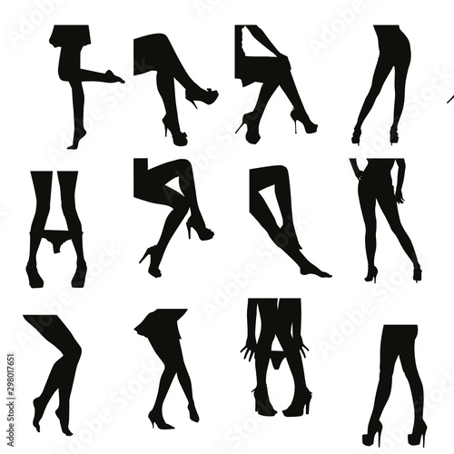Women's Feet Silhouettes
