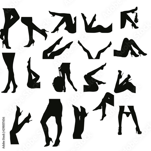 Women's Feet Silhouettes