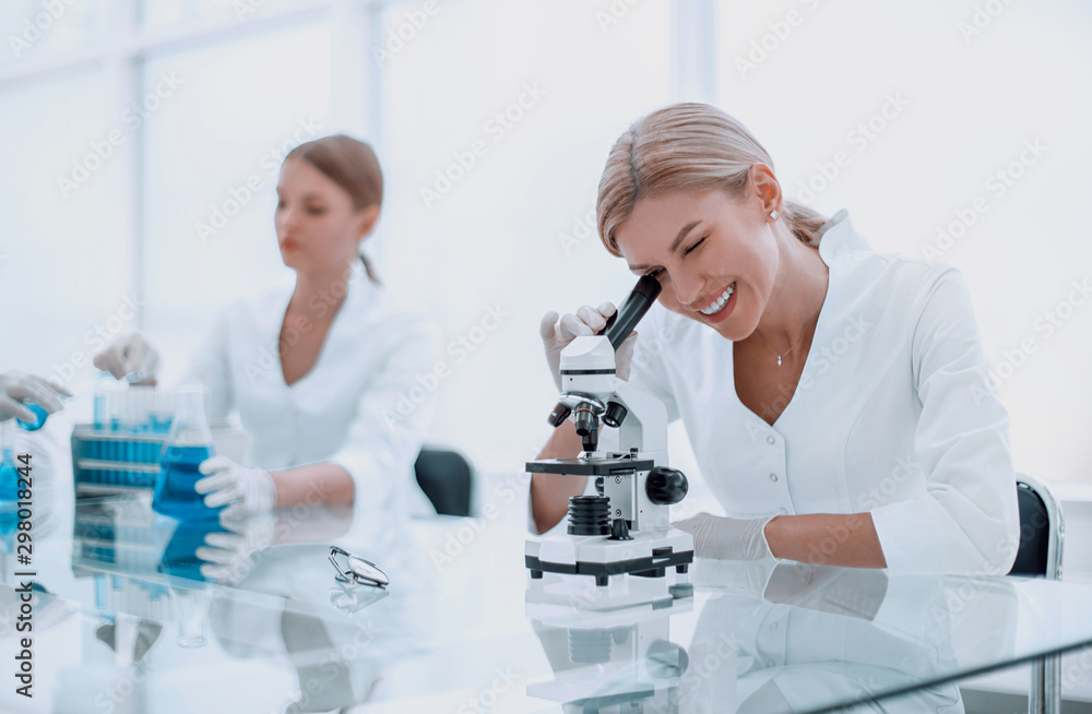 woman scientist in the workplace in the laboratory woman scientist in the workplace in the laboratory