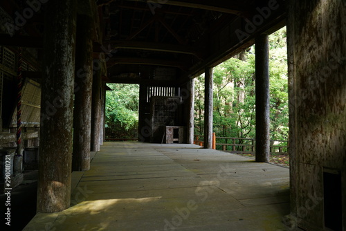 Niigata Japan-October 20  2019  Gate of Seisuiji temple in Sado island in autumn
