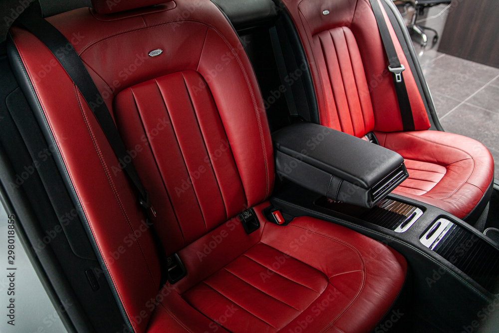 red seats in a car red seats in a car