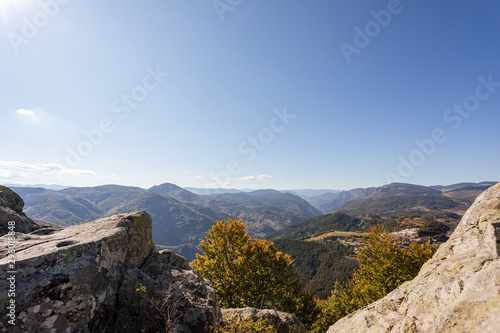 Panoramic view landscape from mountain, Bulgaria