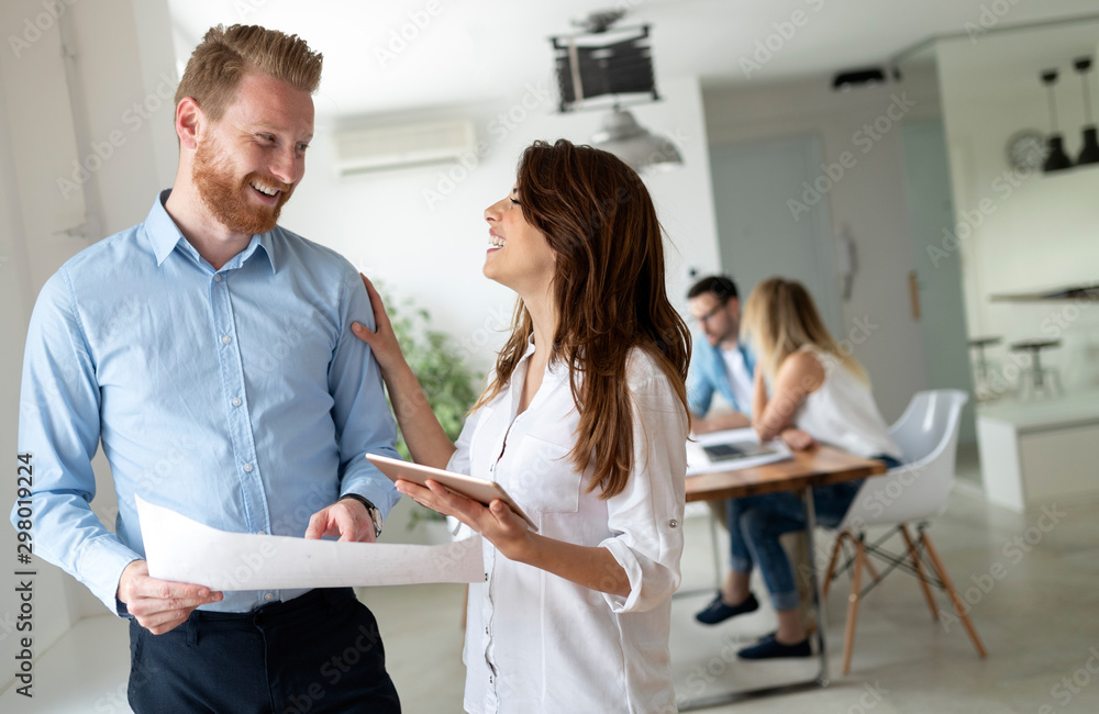 Business people working as a team at the office Business people working as a team at the office