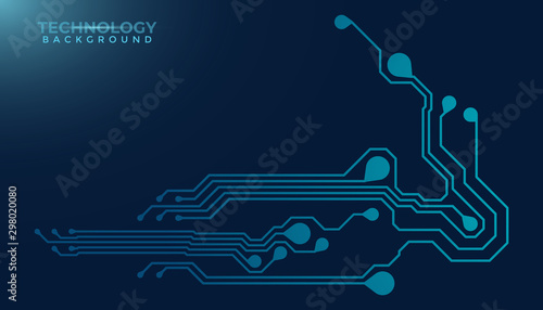 Abstract futuristic digital technology background. Circuit board design background. Vector illustration eps 10.