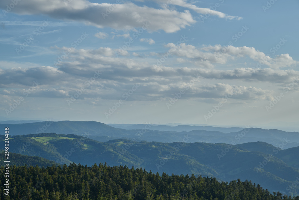 Alpen view in Schwarzwald, panorama
