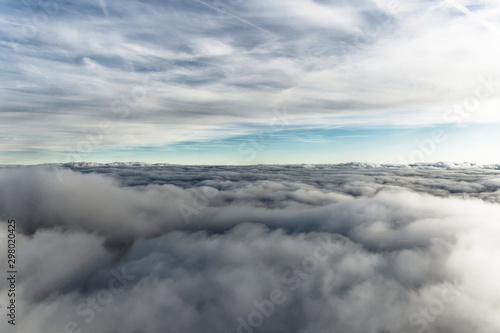 Spectacular view of clouds seen at 10000 feet