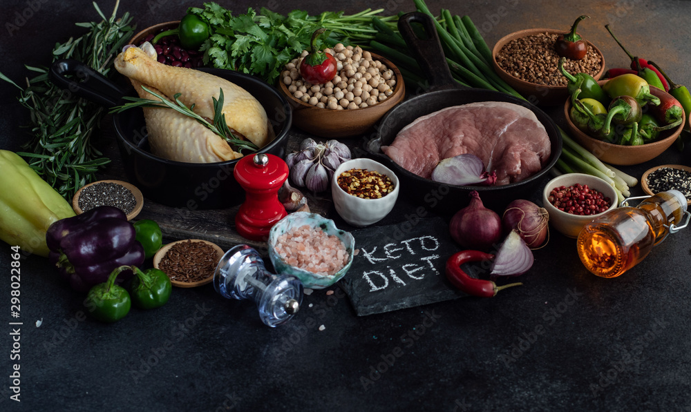 Keto diet concept Keto diet concept